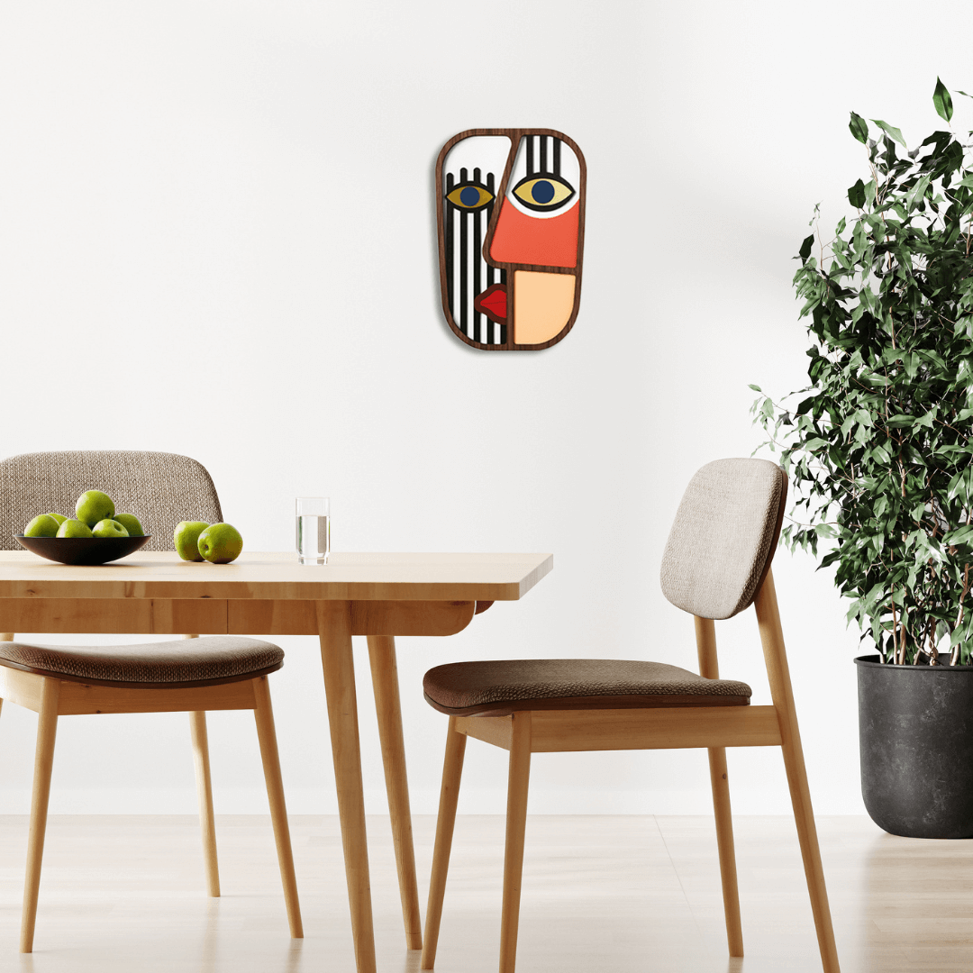 Abstract Mask #7 - Wooden Wall Decor