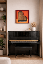 Grand Piano Wall Art – Handmade Wooden Music Wall Sculpture | Umasqu