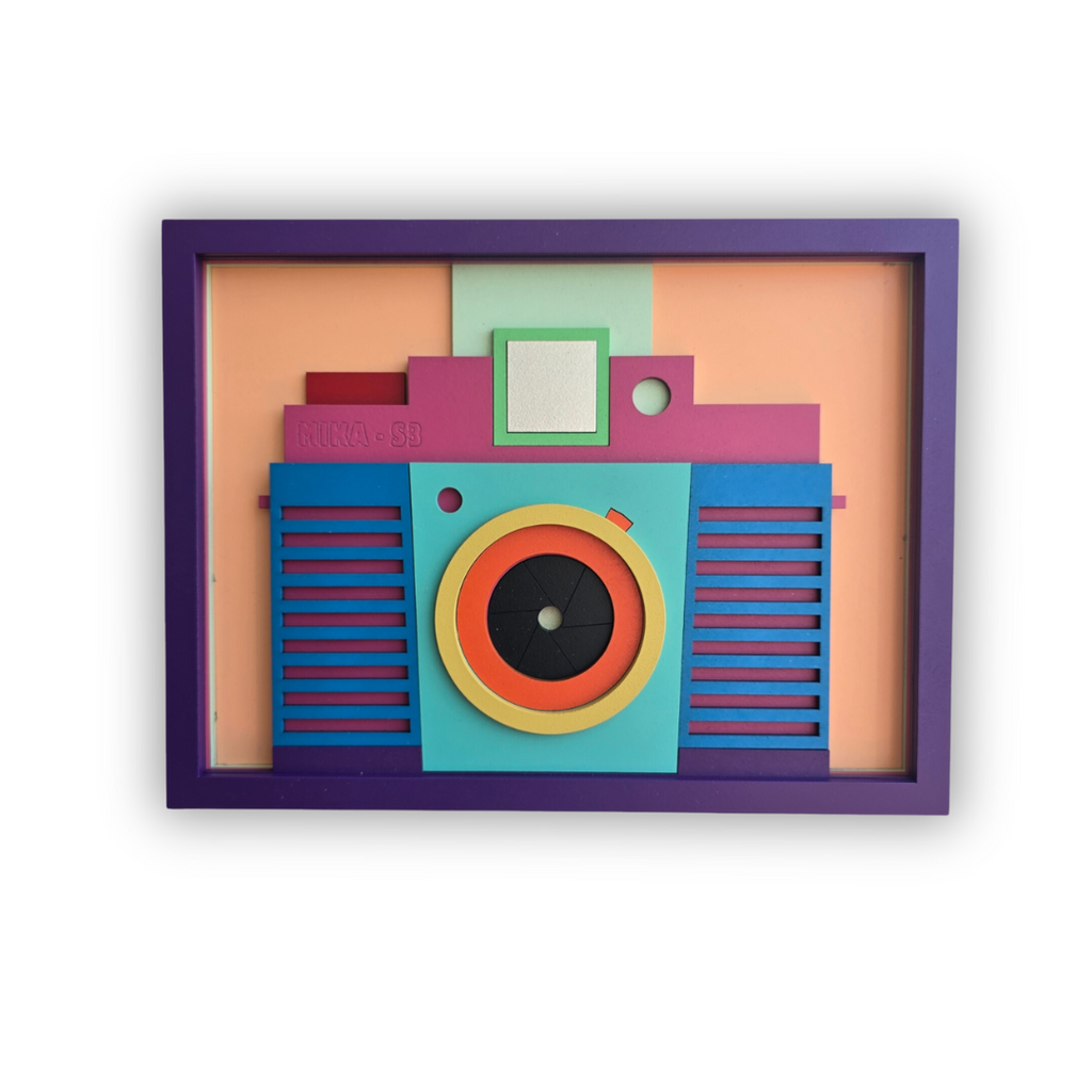 Camera - Wooden Wall Decor