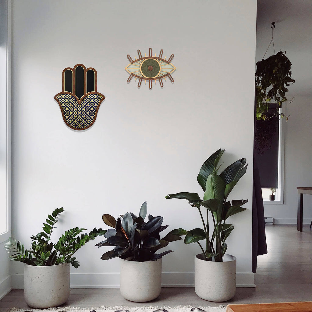 Eye #18 + Grand Hamsa #2 (Set of 2) -  Wall Art