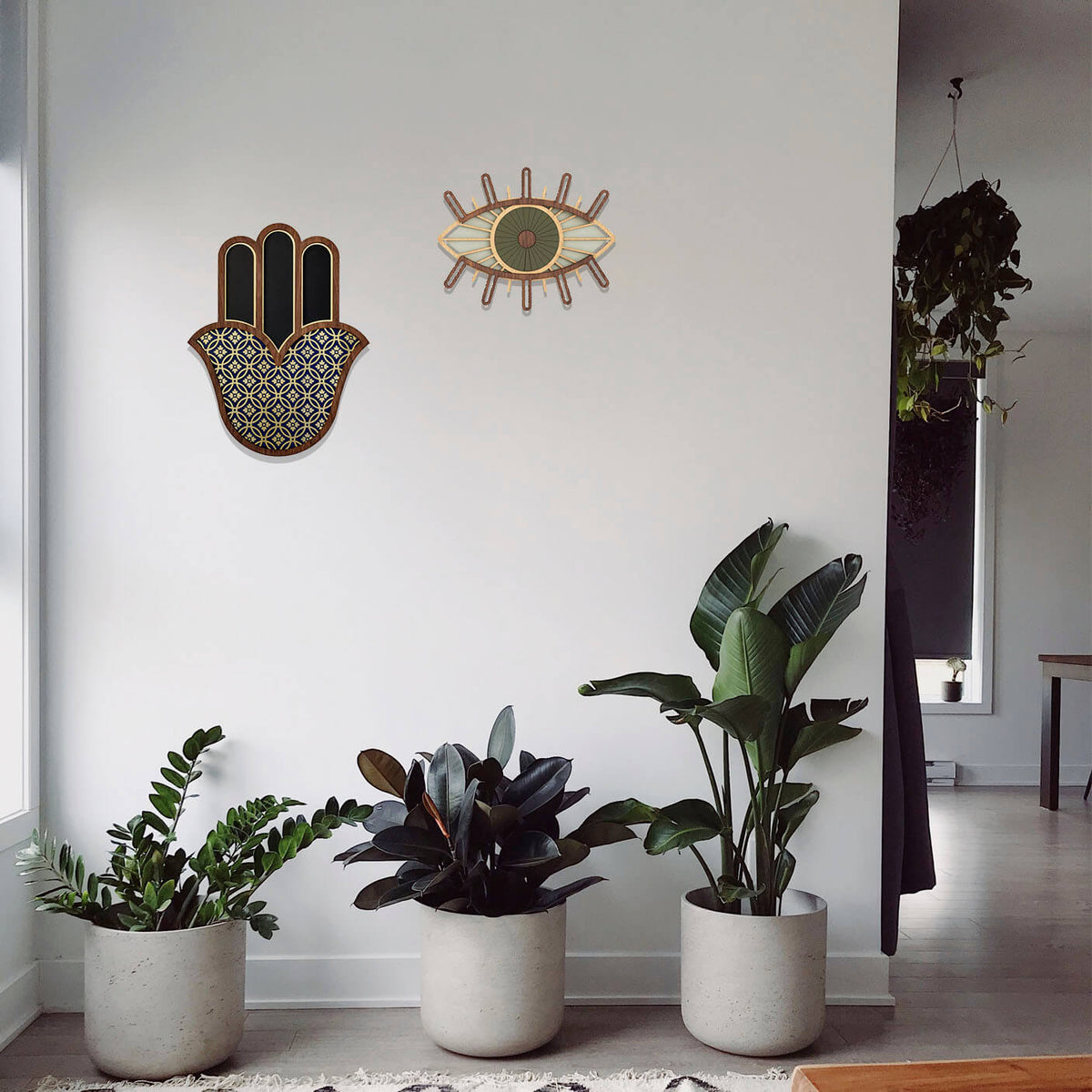 Eye #18 + Grand Hamsa #2 (Set of 2) -  Wall Art