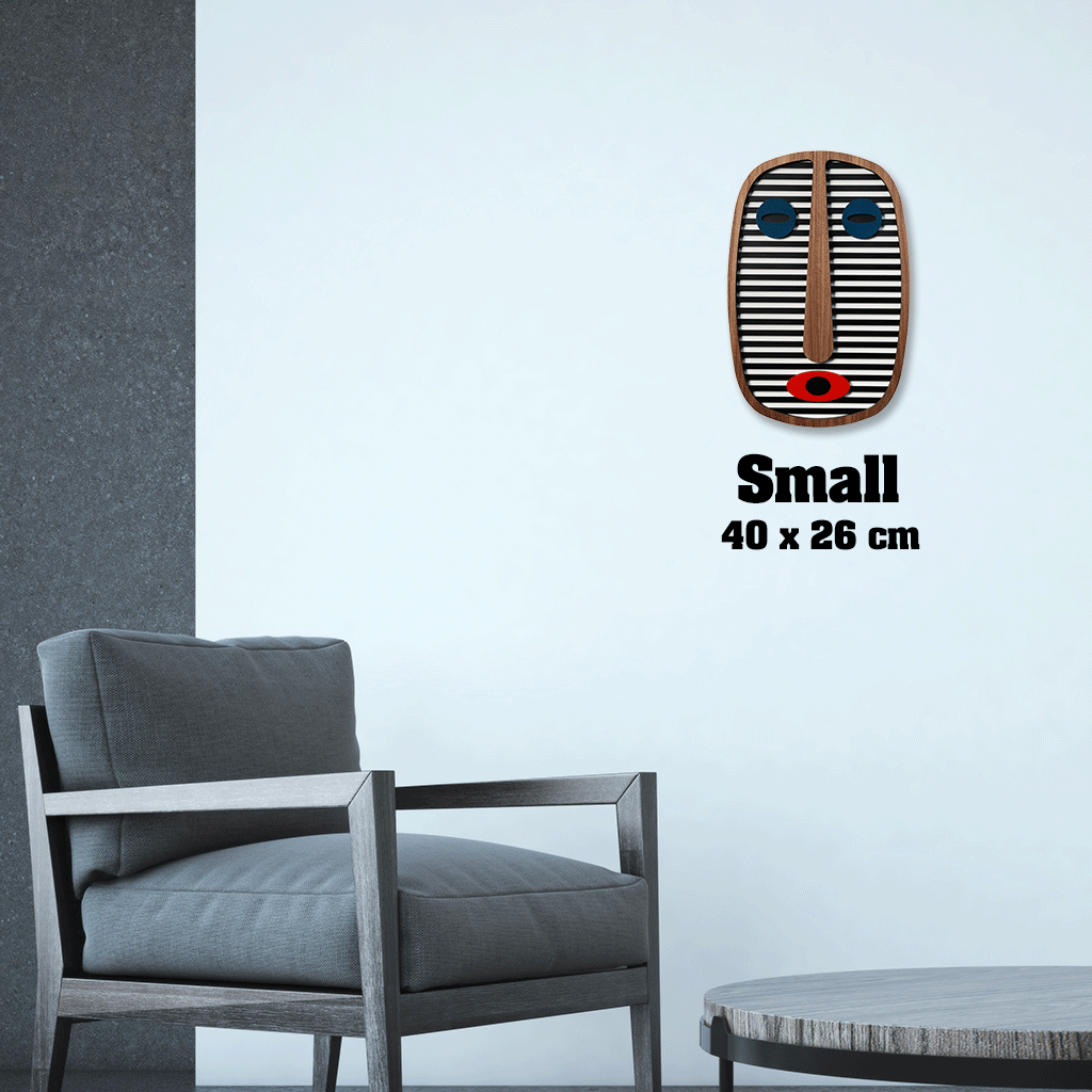 Modern African Mask #1 - African Wall Decor