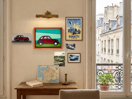 Classic Car Wall Art – Vintage Car Wooden Wall Sculpture | Umasqu