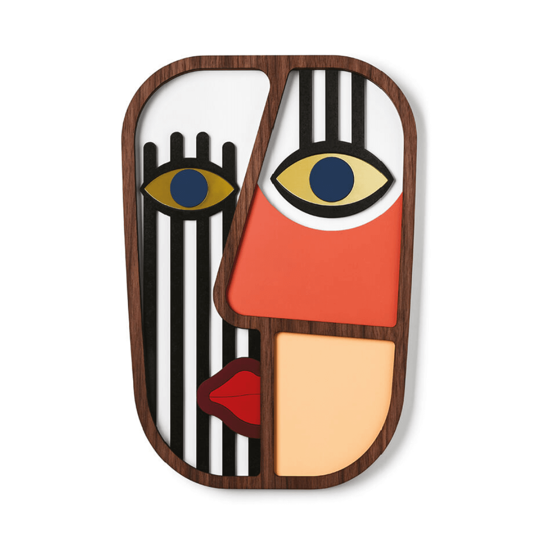 Abstract Masks Triplet #7+#8 +#9 (Set of 3) - Wall Art