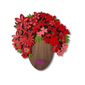 Rosa Wall Mask – Handmade Wooden Floral Wall Art | Umasqu