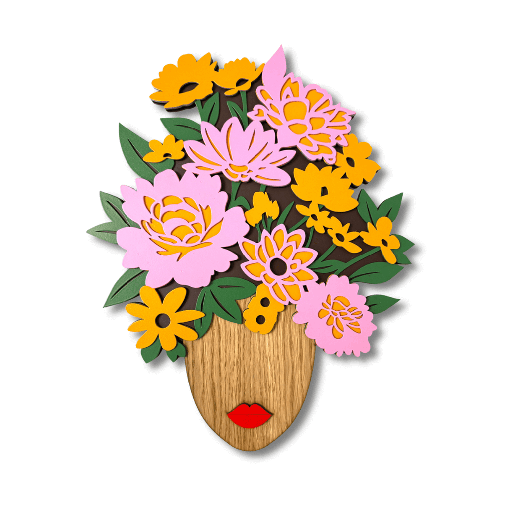 Florina Wall Mask – Handmade Wooden Decorative Wall Art | Umasqu
