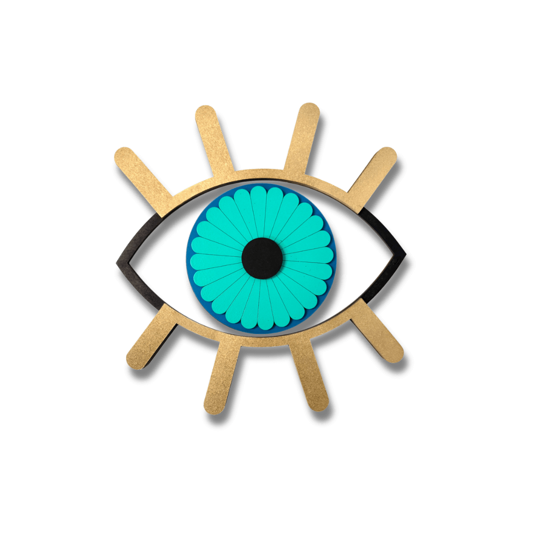 Eye Wall Mask #19 – Handmade Wooden Eye Wall Art | Umasqu
