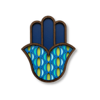 Hamsa #12 – handmade wood wall mask, Umasqu