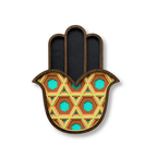 Hamsa #13 – handmade wood wall mask, Umasqu