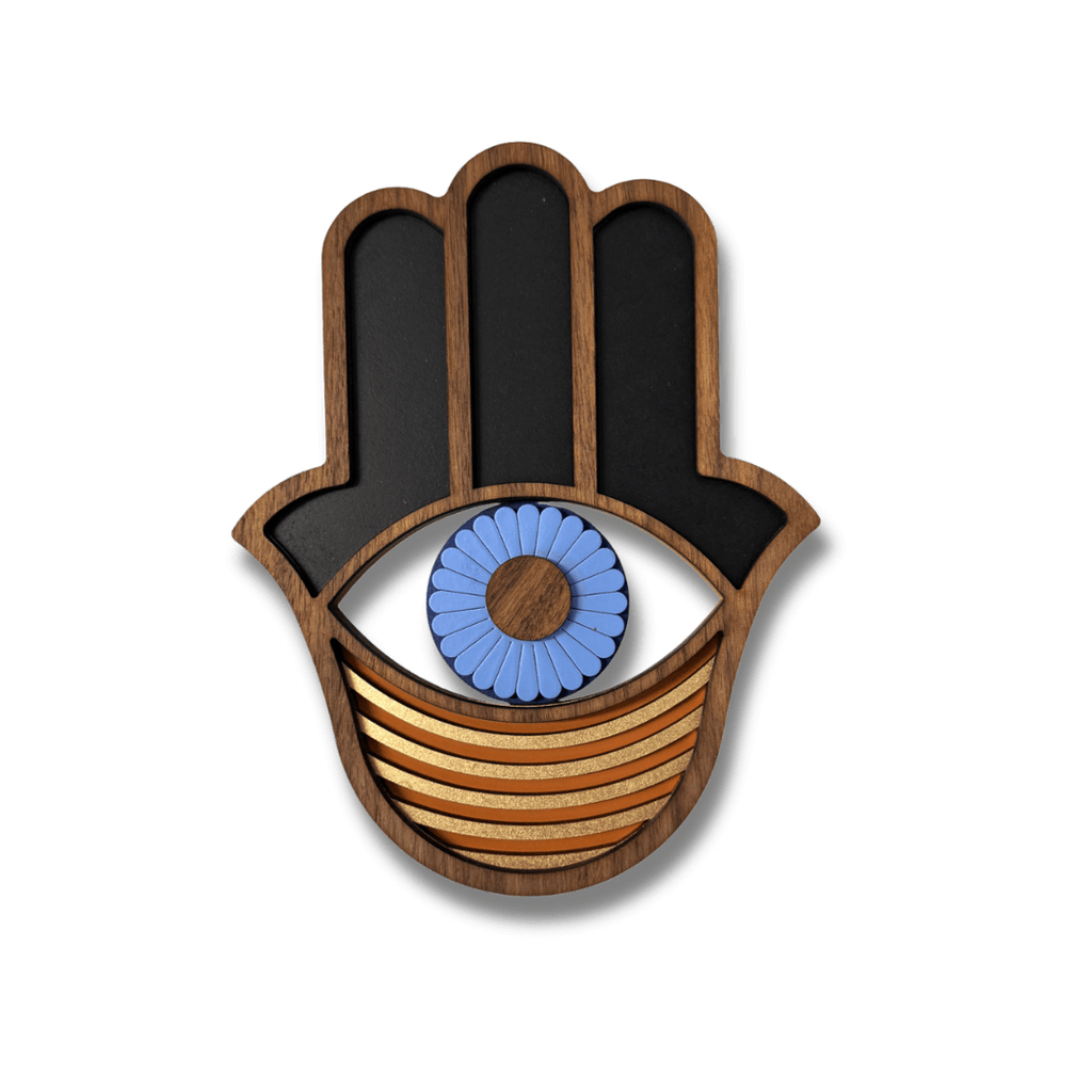 Hamsa #10 - Wooden Wall Decor