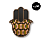 Hamsa #14 – handmade wood wall mask, Umasqu