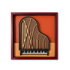 Grand Piano Wall Art – Handmade Wooden Music Wall Sculpture | Umasqu
