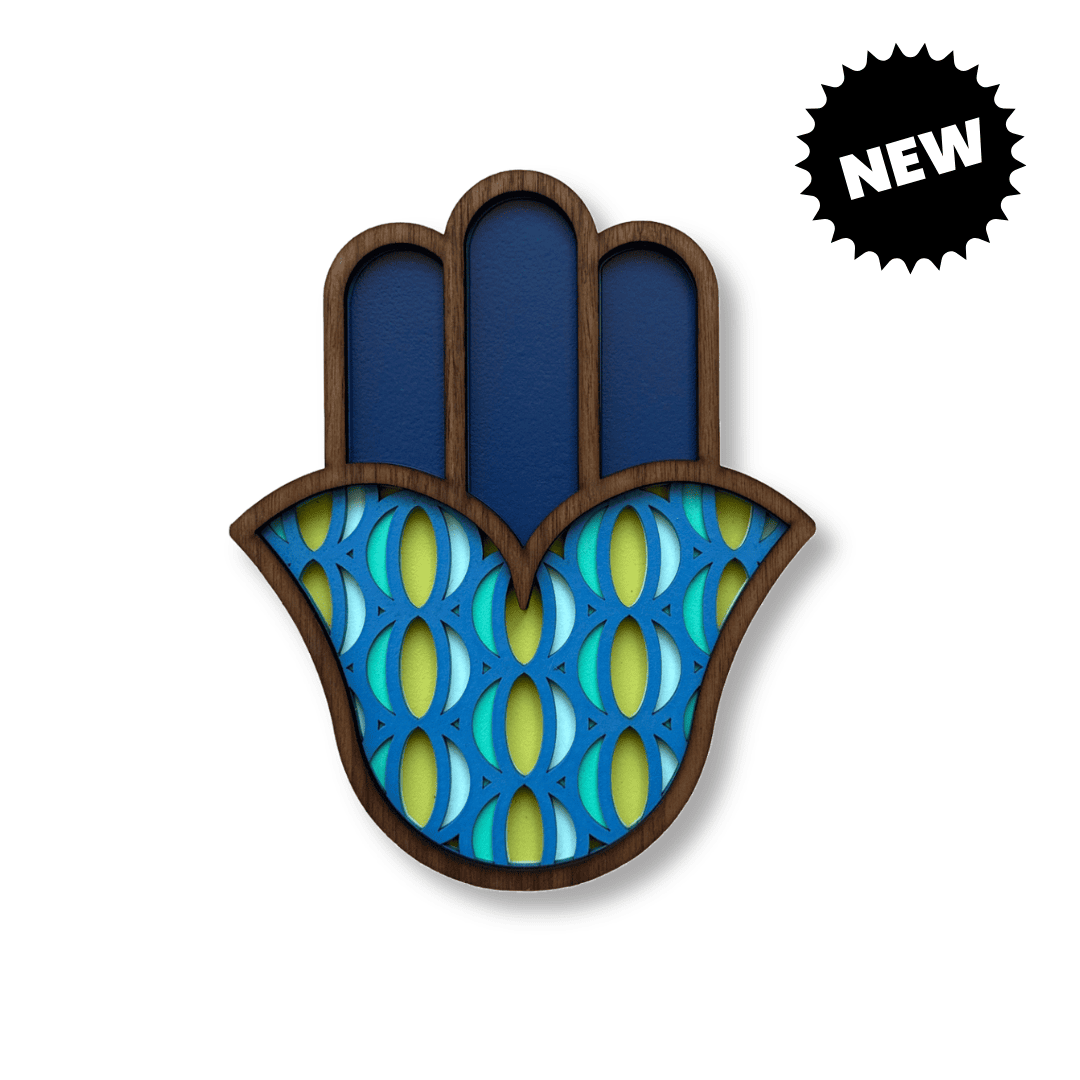 Hamsa #12 – handmade wood wall mask, Umasqu