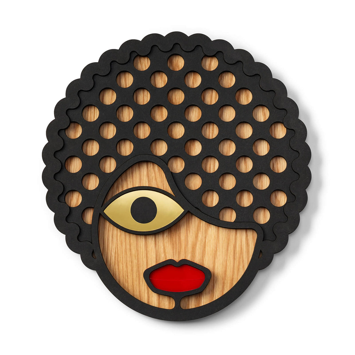Hipster Masks Morris + Rita + Roxy (Set of 3) - Wooden Wall Decor