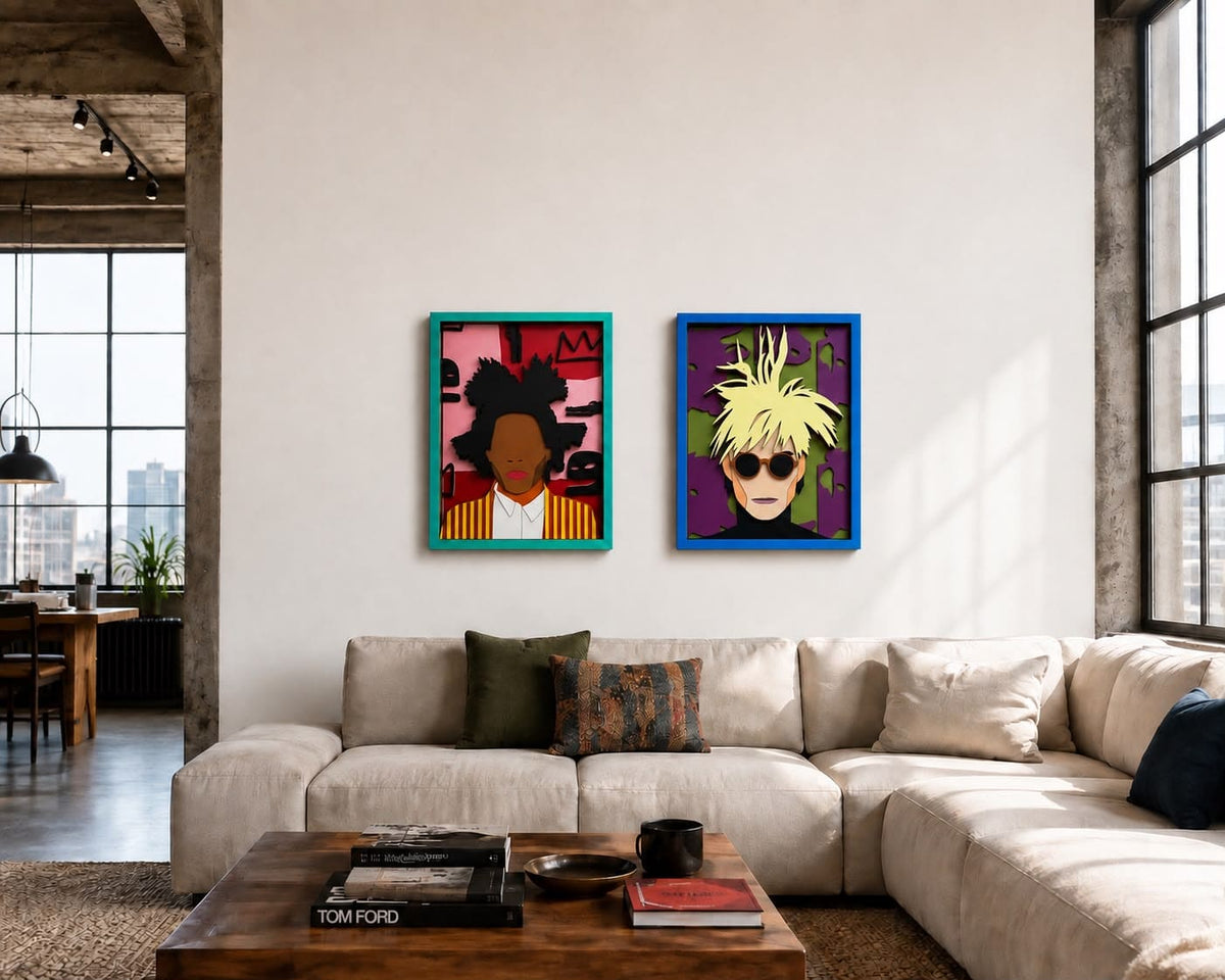 Mr. Basquiat – handmade wood wall mask, Umasqu