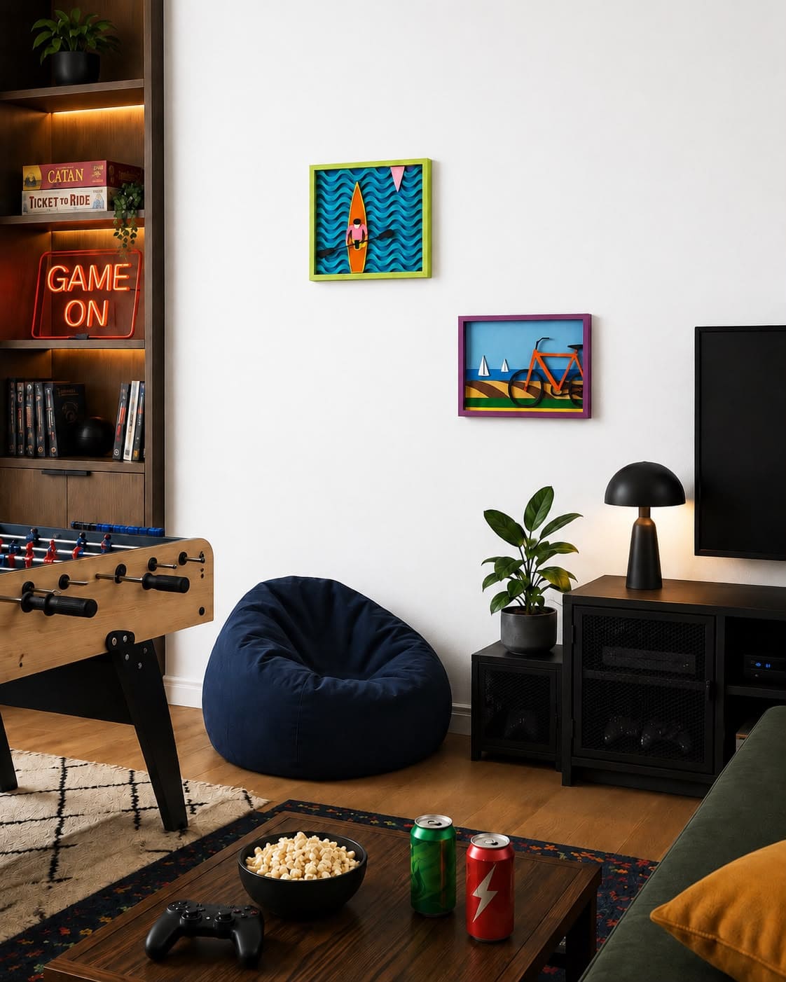 Kayak #1 – handmade layered wood wall art, Umasqu