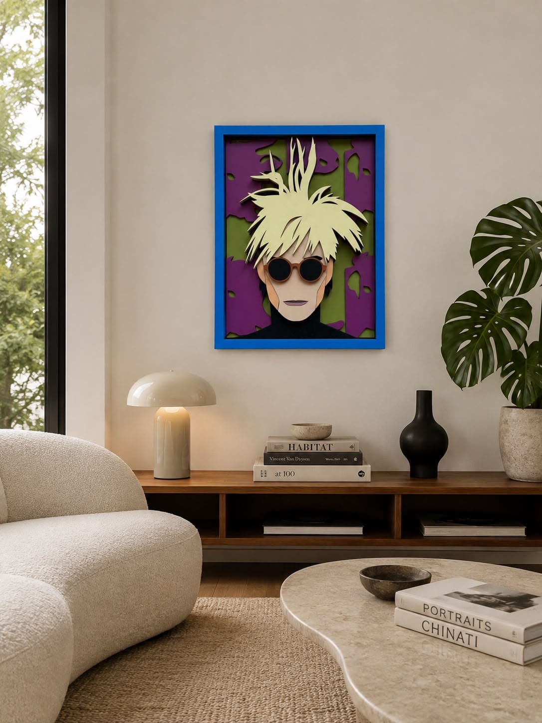 Mr. Andy – handmade wood wall mask, Umasqu