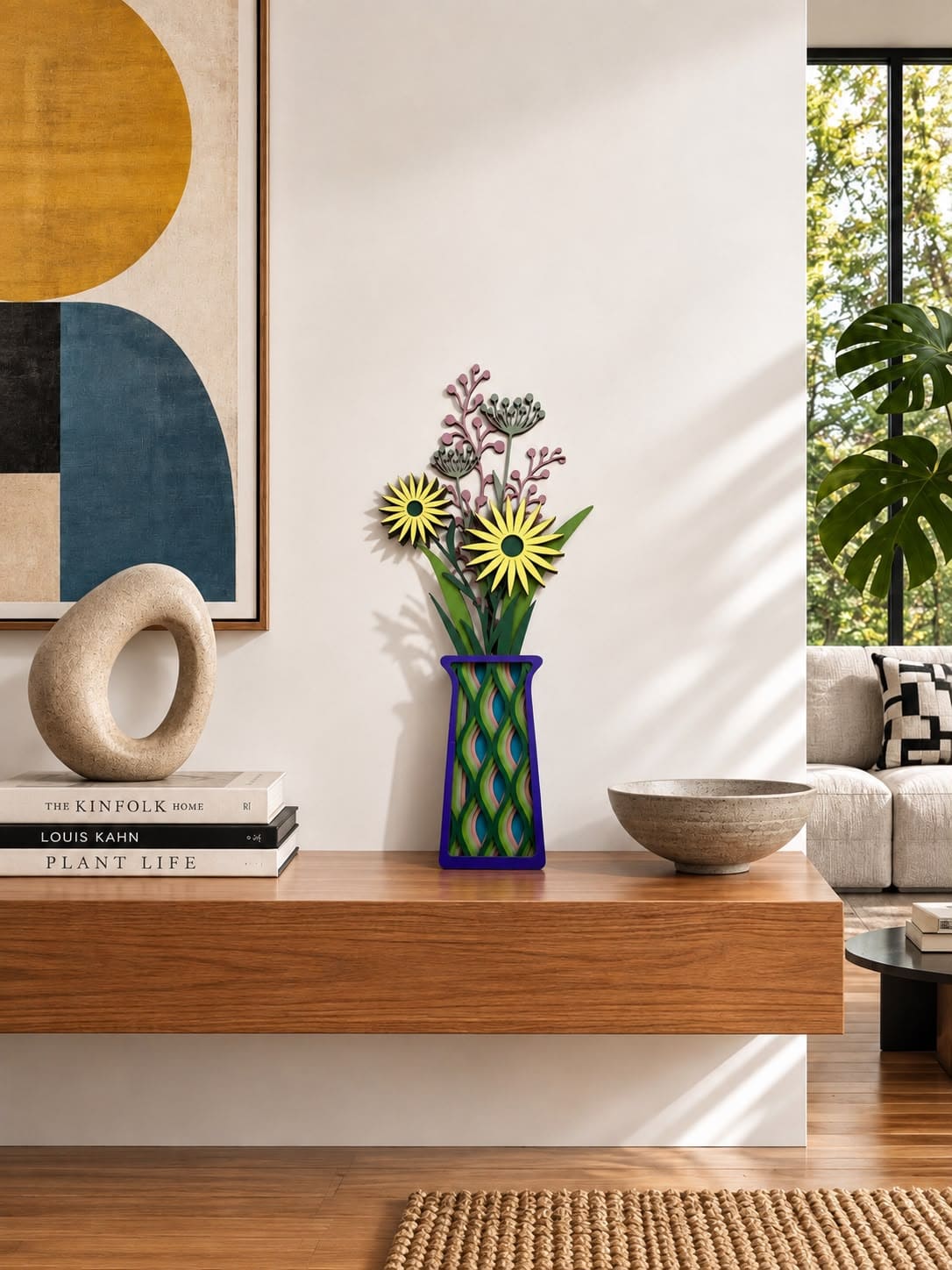 Vase #1 – handmade layered wood décor accessory, Umasqu