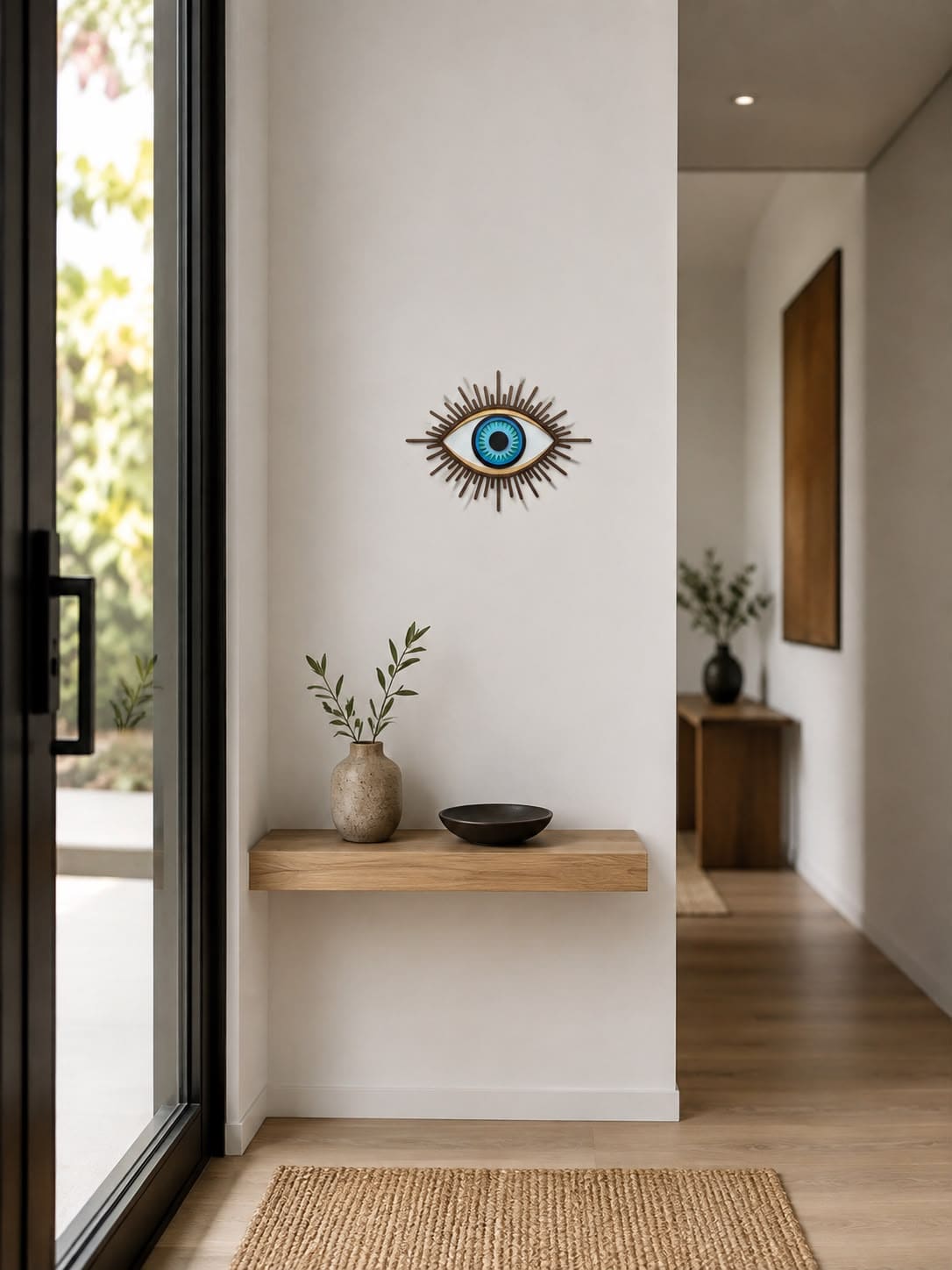 Eye #20 – handmade wood wall mask, Umasqu