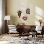 Modern African Mask #23 +#1 + Mademoiselle.U #1 (Set of 3) - African Wall Art