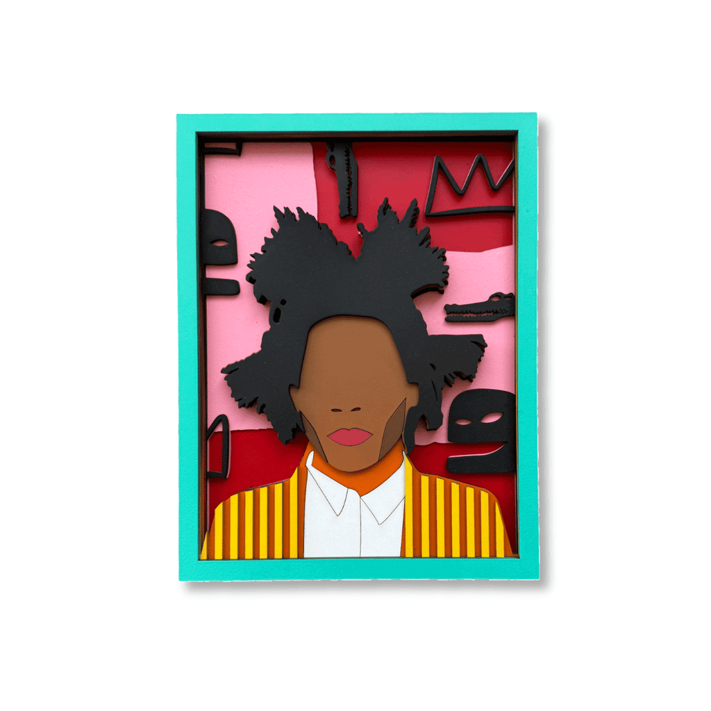 Mr. Basquiat – handmade wood wall mask, Umasqu