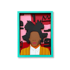 Mr. Basquiat – handmade wood wall mask, Umasqu