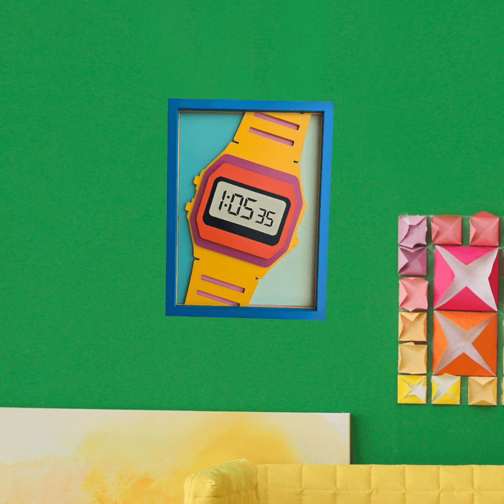 Retro Digital Watch - Wall Art