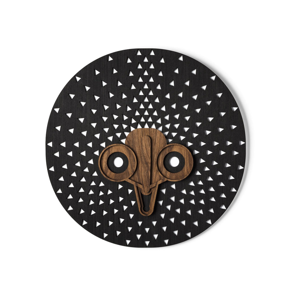 Modern African Masks #10 + #23 (Set of 2) - African Wooden Wall Decor