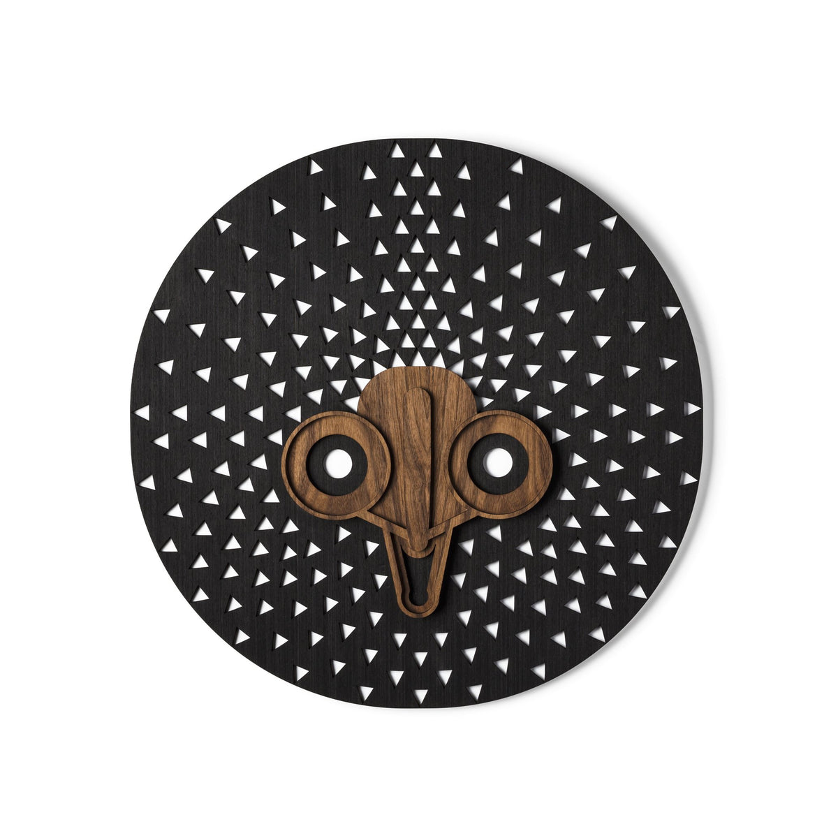 Modern African Masks #10 + #23 (Set of 2) - African Wooden Wall Decor