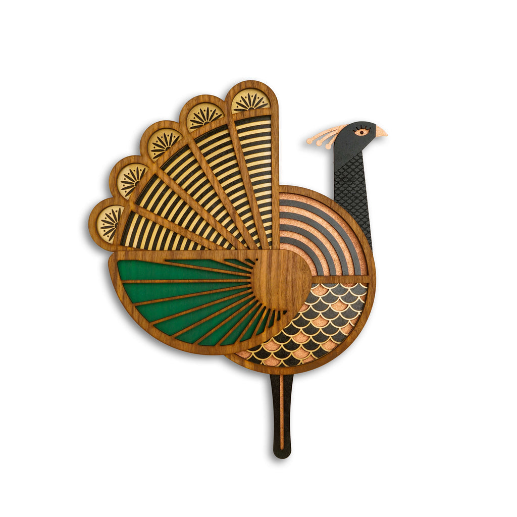 The Peacock #3 + Eye #7 (Set of 2) - Wall Decor