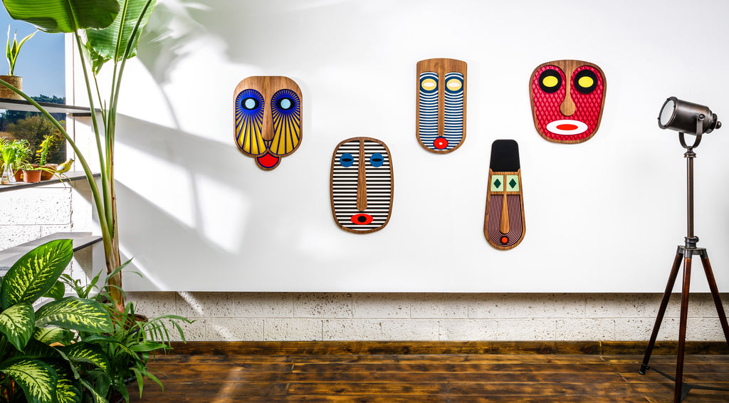 Modern African Mask #4 - African Wall Decor