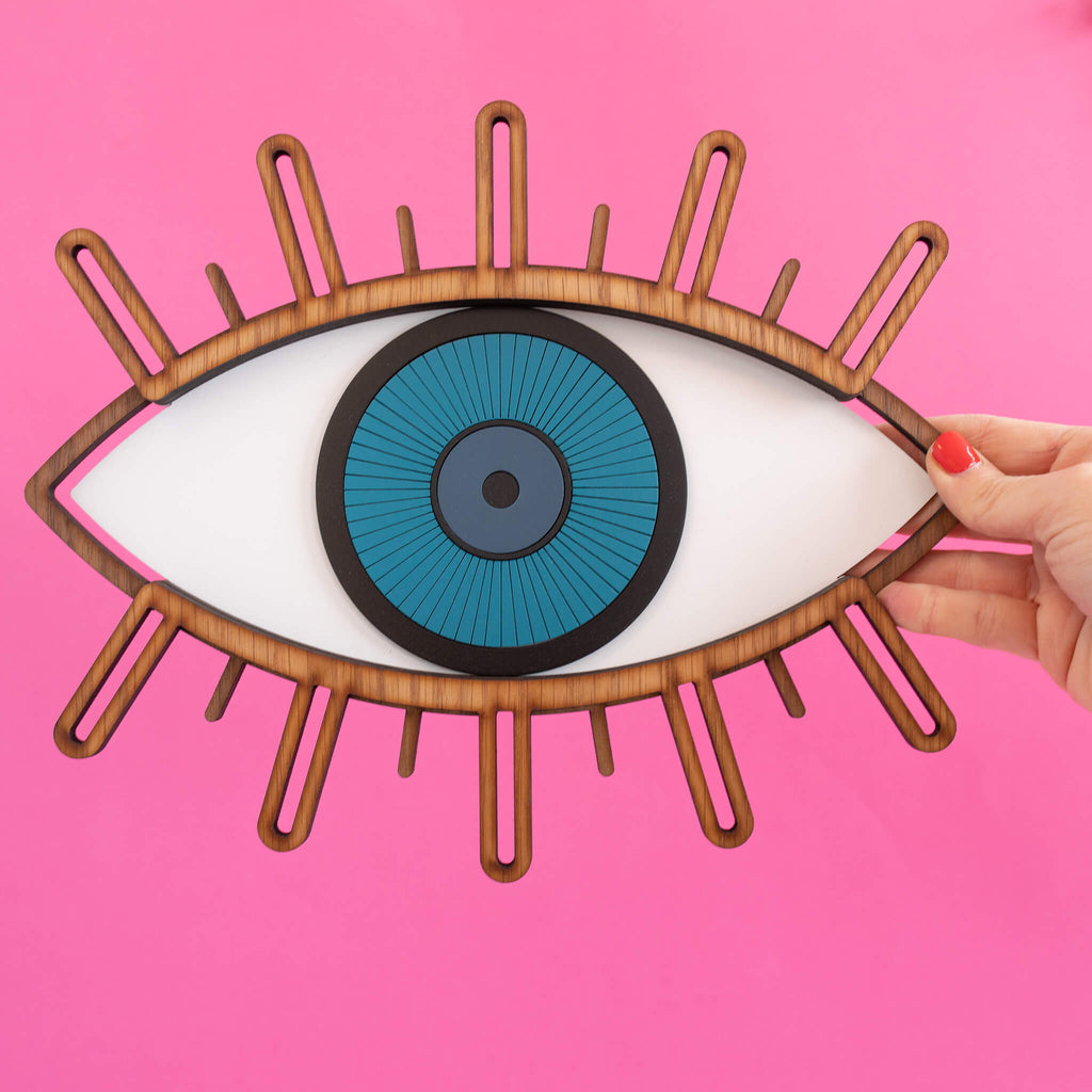 blue eye wall decor - Umasqu