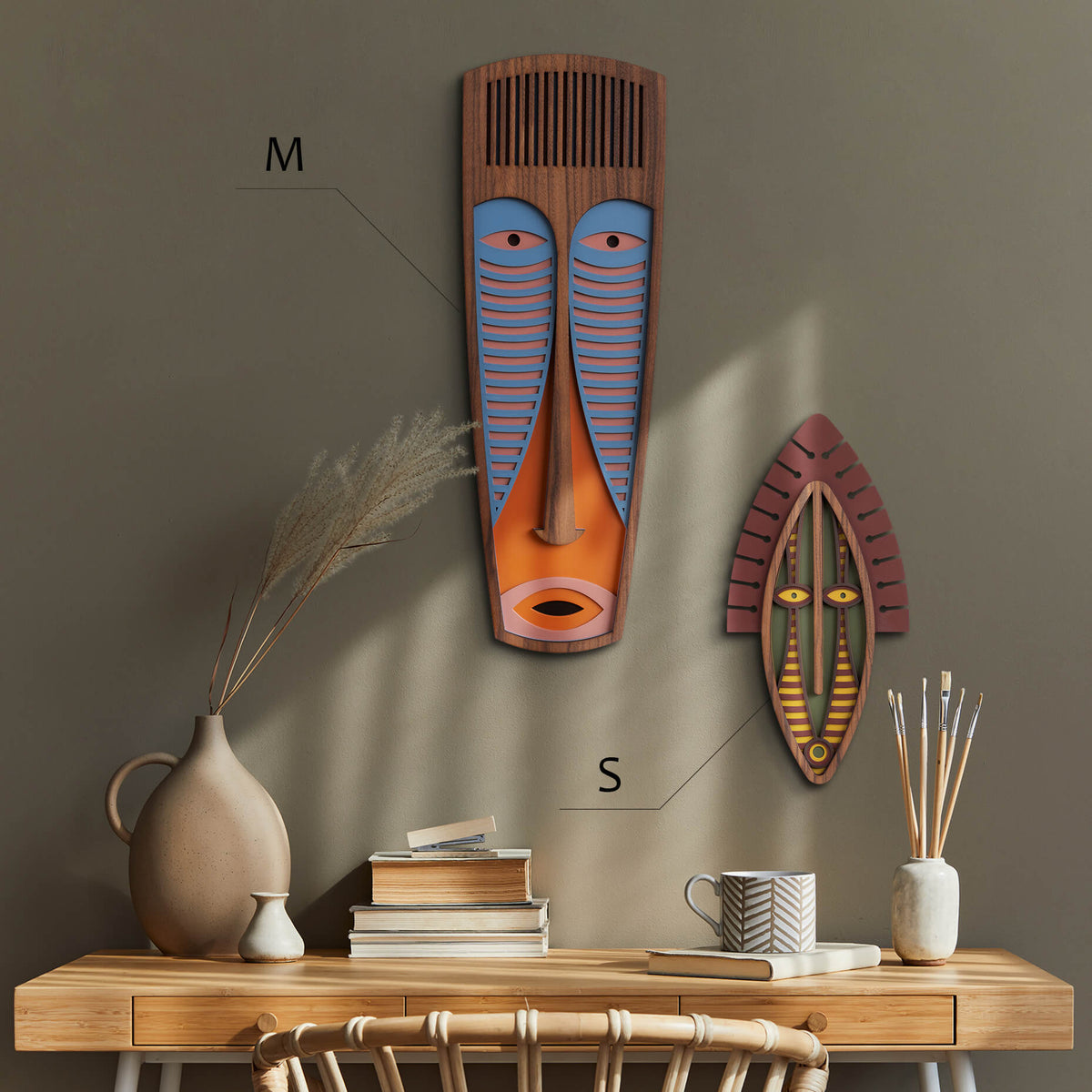 Modern African Mask #42 - Umasqu - Wall decor