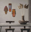Modern African Masks Triplet #40+#41 +#42 (Set of 3) - Umasqu - wall decor