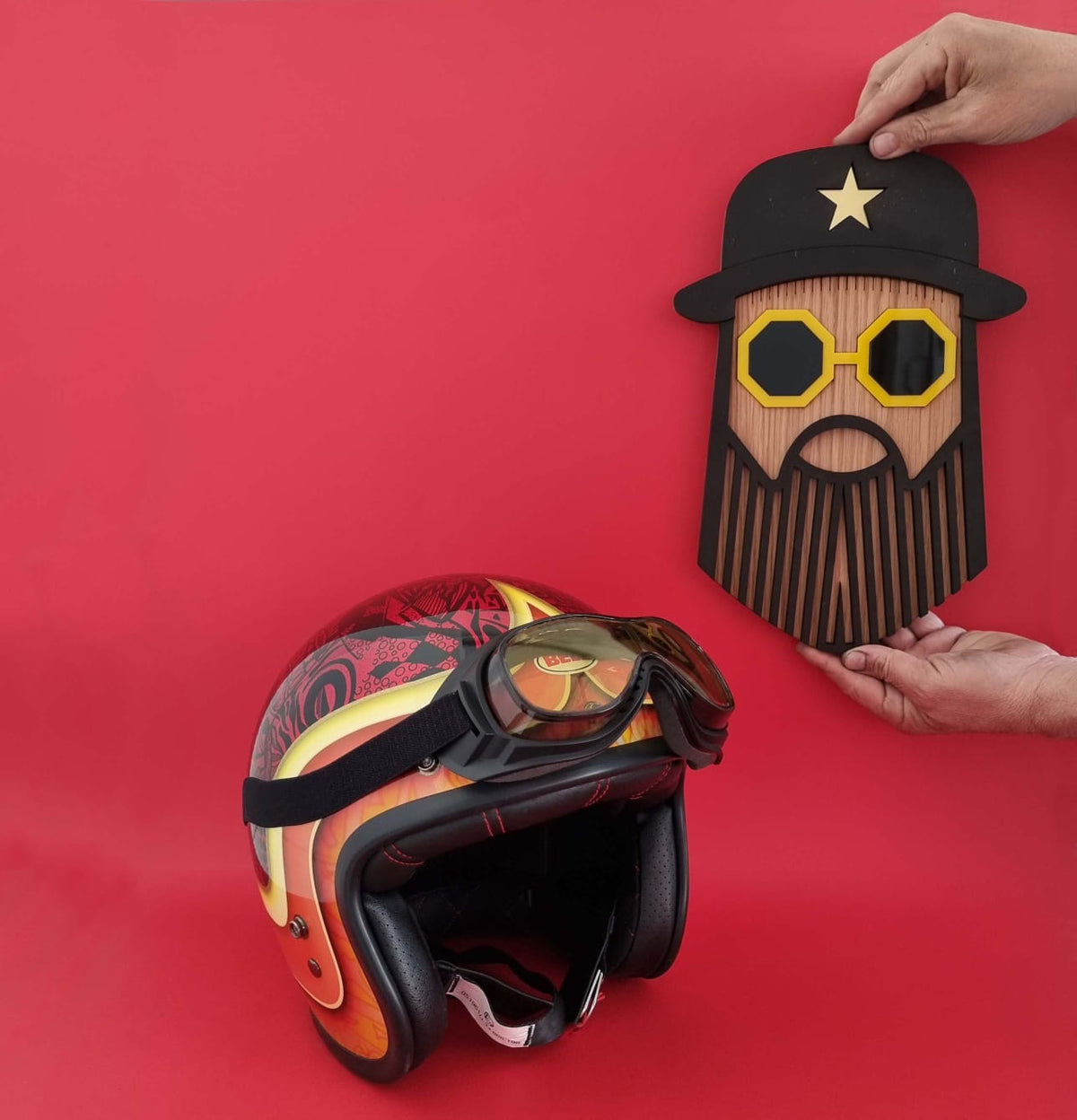 Morris - Wooden Wall Mask