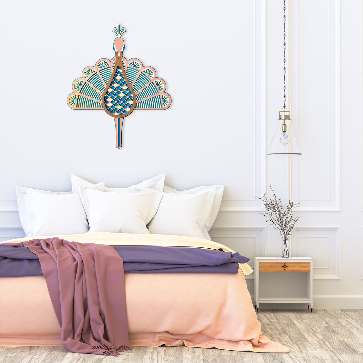 The Peacock - Wooden Wall Decor
