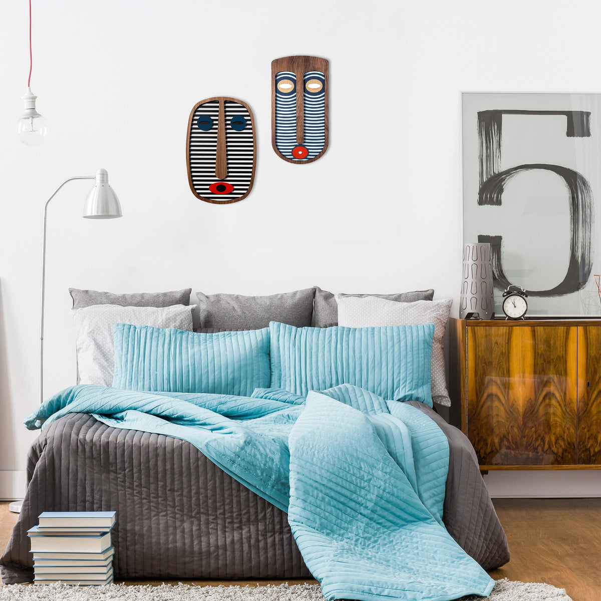 Modern African Mask #4 - African Wall Decor